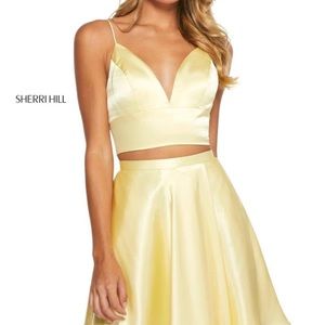 Sherri Hill 2 piece yellow dress. Size 00.